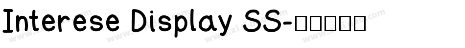Interese Display SS字体转换